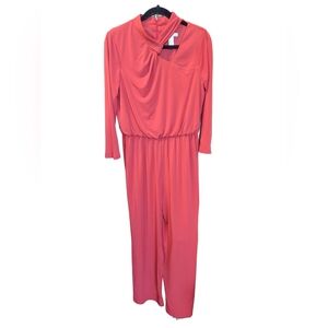 NWT London Times Vibrant Red Jumpsuit